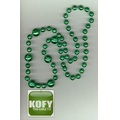 Baseball Combo Mardi Gras Beads with Square Light-Up Disk